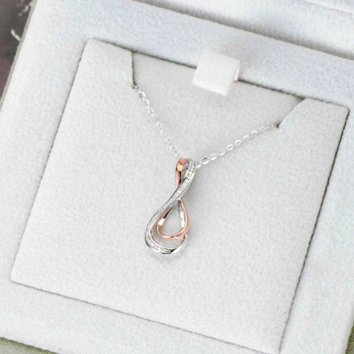 Elegant Moissanite Infinity Pendant - Love Salve